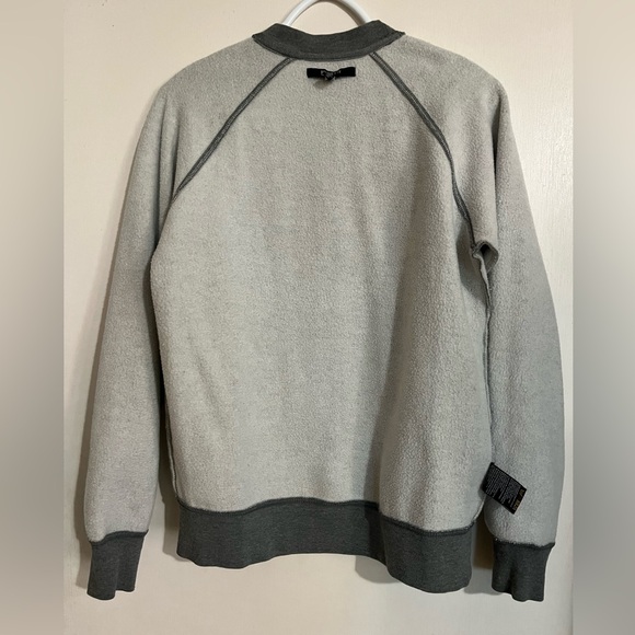 BRUNETTE “No Champagne No Gain” women’s gray long sleeved sweatshirt - Picture 6 of 8